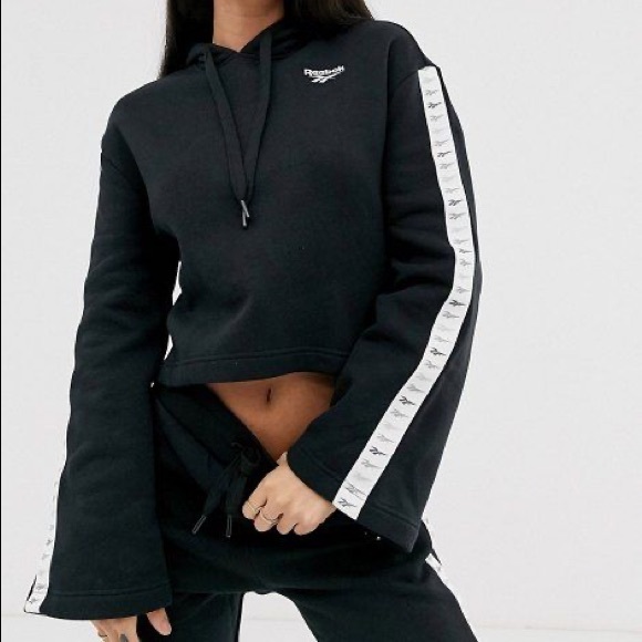 NWOT Reebok Taping Bell Sleeve Hoodie - Picture 2 of 5